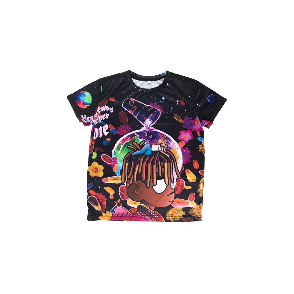 NEW Kid's Juice WRLD Lightweight Double Sided Print T-Shirt - Size X-Small